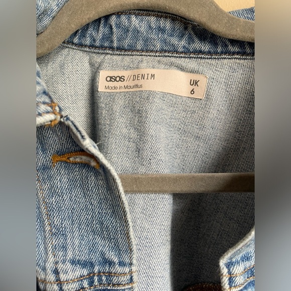 ASOS Denim button down Jacket size 2 - Picture 2 of 8